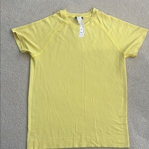 Oiselle Yellow Short Sleeve Tee